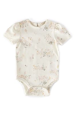 Pehr Flower Patch Organic Cotton Bodysuit in Pink