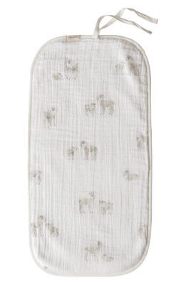 Pehr Follow Me Organic Cotton Burp Cloth in Follow Me Lamb