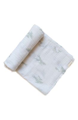 Pehr Follow Me Organic Cotton Swaddle in Follow Me Whale