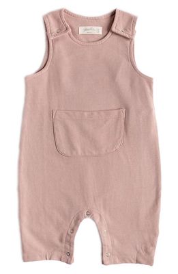Pehr French Terry Organic Cotton Overalls in Pink