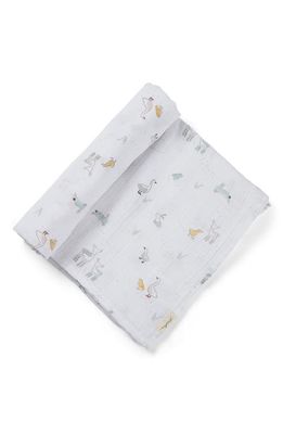Pehr Just Hatched Organic Cotton Swaddle Blanket in Multi