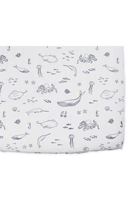 Pehr Life Aquatic Organic Cotton Crib Sheet