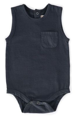 Pehr Organic Cotton Tank Bodysuit in Ink Blue 