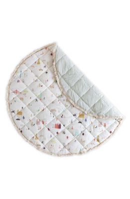 Pehr Quilted Organic Cotton Play Mat in Explore The World