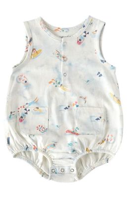 Pehr Sleeveless Organic Cotton Bodysuit in Surf 