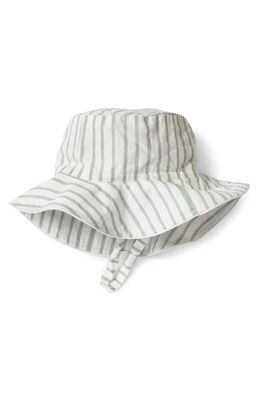 Pehr Stripe Organic Cotton Bucket Hat in Stripes Away Sea