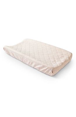 Pehr Stripes Away Changing Pad Cover in Petal