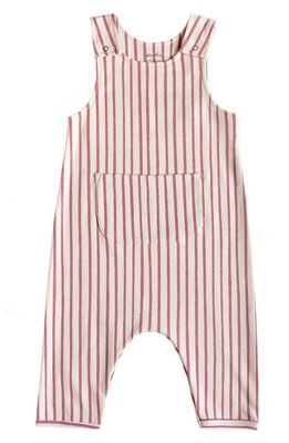 Pehr Stripes Away Organic Cotton Overalls in Pink
