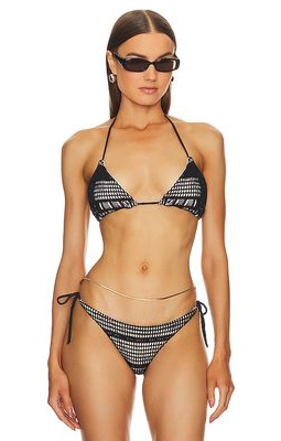 PEIXOTO Fifi Bikini Top in Black