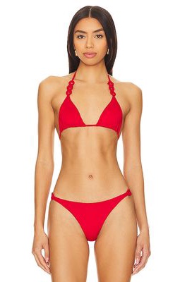 PEIXOTO Lexi Bikini Top in Red