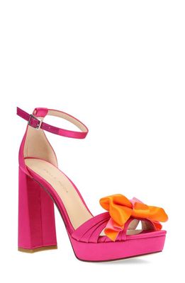 Pelle Moda Gema Ankle Strap Platform Sandal in Pink
