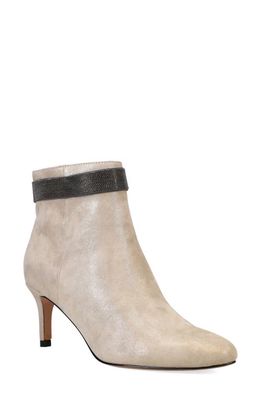 Pelle Moda Yori Chain Embellished Bootie in Dk Taupe