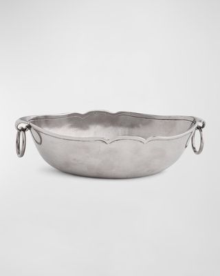 Peltro Oval Bowl with Rings