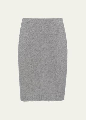 Pencil Cashmere Skirt