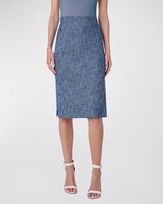 Pencil Skirt with Side Slits