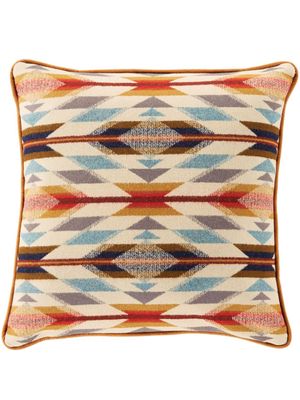 Pendleton geometric-print jacquard pillow - Neutrals