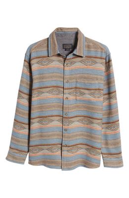 Pendleton Marshall Cotton Chamois Button-Up Shirt in Summerland Blue