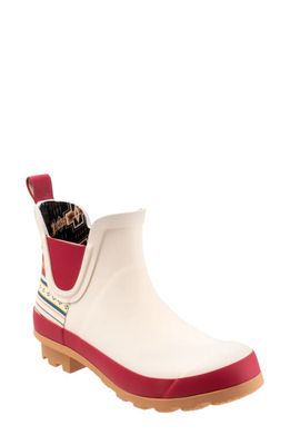 Pendleton Paloma Stripe Waterproof Chelsea Boot in White Multi