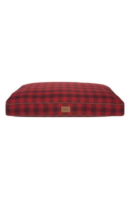 Pendleton Plaid Napper Dog Bed in Red Ombre