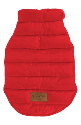Pendleton Puffer Dog Coat in Red