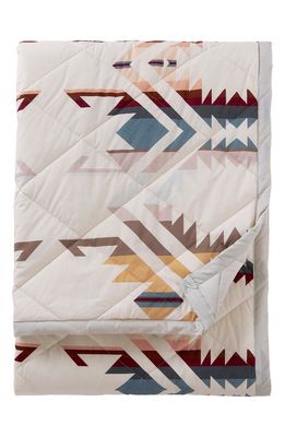 Pendleton Roll-Up Throw Blanket in White Sands