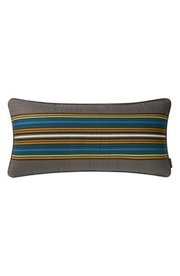 Pendleton Stripe Quilted Accent Pillow in Gray Multi