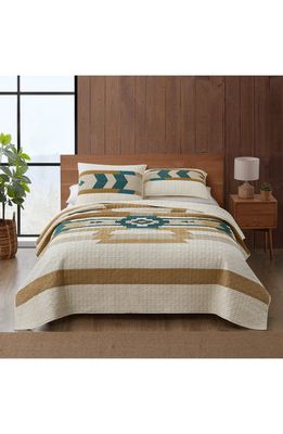 Pendleton Trail Star Reversible Quilt & Sham Set in Birch Multi