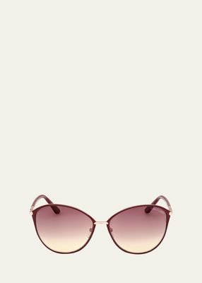 Penelope Metal & Acetate Butterfly Sunglasses