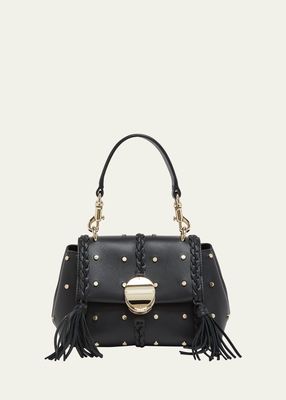 Penelope Mini Top-Handle Bag in Studded Leather