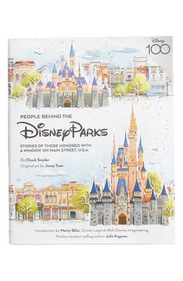 Penguin Random House 'People Behind the Disney Parks' Book in White Multi