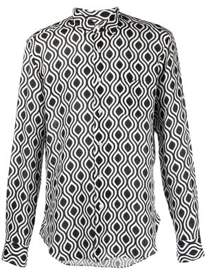 PENINSULA SWIMWEAR all-over graphic-print shirt - Black