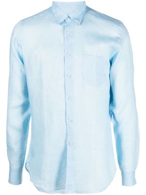 PENINSULA SWIMWEAR button-down fastening linen shirt - Blue