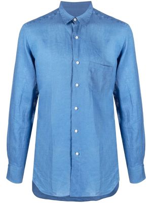 PENINSULA SWIMWEAR long-sleeve button-up shirt - Blue