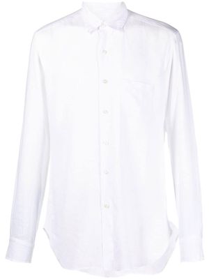 PENINSULA SWIMWEAR plain button-down shirt - White