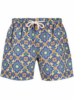 PENINSULA SWIMWEAR rapallo printed swimming shorts - Blue