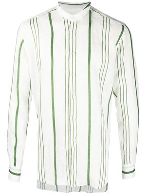 PENINSULA SWIMWEAR striped long-sleeve shirt - White