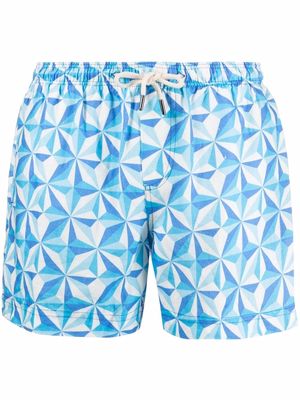 PENINSULA SWIMWEAR ventotene printed swimming shorts - Blue