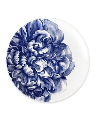 Peony Blue Gala Coupe Dinner Plates, Set of 4
