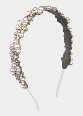 Peony Pearly Embellished Headband