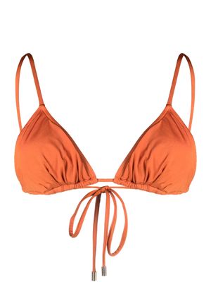 peony Peony ruched bikini top - Orange