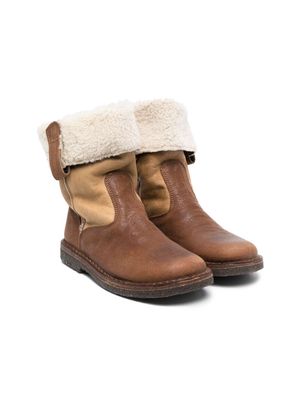 Pèpè Haley shearling boots - Brown