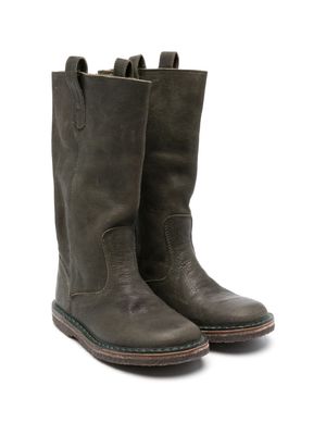 Pèpè Joanne leather tall boots - Green