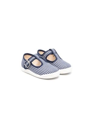 Pépé Kids Vichy touch-strap shoes - Blue