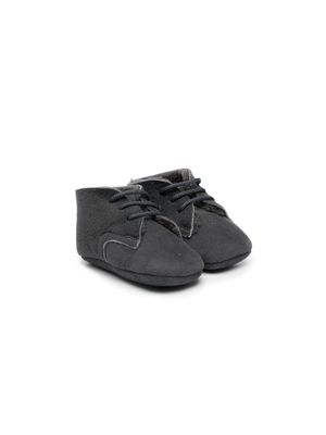 Pèpè lace-up leather shoes - Grey