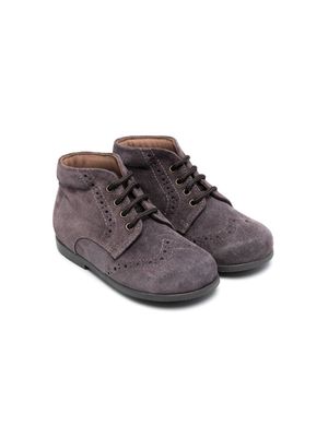 Pèpè lace-up suede boots - Purple