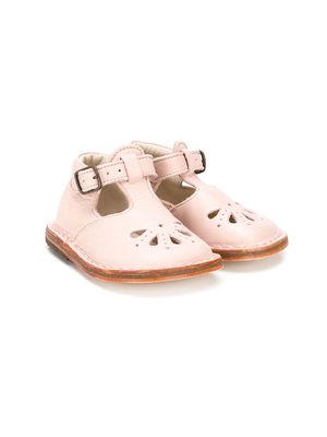 Pèpè leather crib shoes - Pink