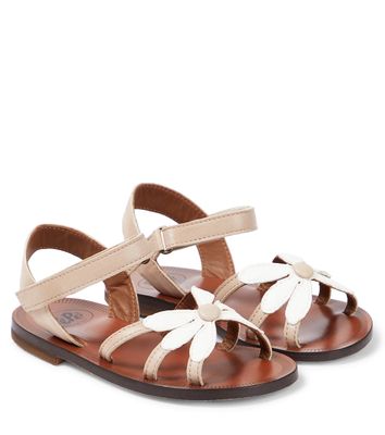 PèPè Nevada floral leather sandals