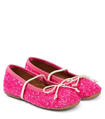 PèPè Paillettes sequined ballet flats