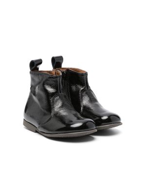 Pèpè patent-finish leather boots - Black