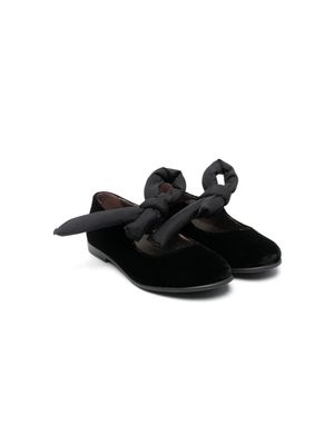 Pèpè velvet ballerina shoes - Black